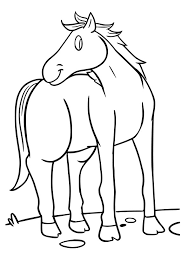 coloring pages printable horse coloring page