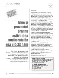 Valori de referință și interpretarea. Pdf Mize Si ProvocÄƒri Privind Activitatea Auditorului In Era Blockchain