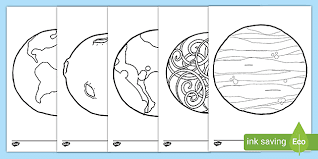 International space station unit from bambini travel. Planet Template Colouring Pages Teacher Made Resource
