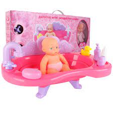 Free Shipping Newborn Baby Doll Tub Good For Girl S Pretend Play Doll Bathtub Accessories Toy Set Babi Doll Fingerdoll Plant Aliexpress