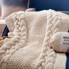 Bernat Tuck Stitch Knit Blanket Knitted Blankets Blanket Knitting Patterns Blanket Yarn