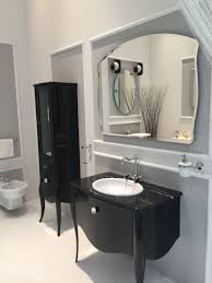 Product titlejaxpety wooden vanity table set makeup dressing table with stool and oval mirror, black. How To Integrate A Black Vanity Into The Bathroom Without Overdoing It