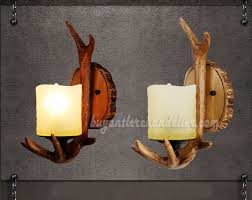 Single Deer Antler Sconce Wall Lamps Mount Decor Buyantlerchandelier Com