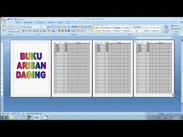 Maka pokok angsuran per bulan sebesar 2400 000. Cara Membuat Buku Daftar Arisan Daging Per Minggu Di Ms Word Youtube
