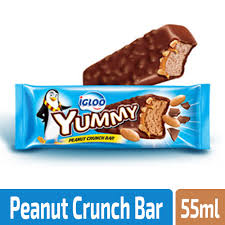 It's real, and it is delicious. Igloo Yummy Peanut Crunch Bar 55ml