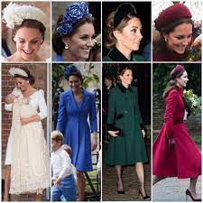 Kate New Style Was First Seen In Prince Louis Christening Instead Fascinator She Wore A Floral Headb Kate Middleton Hats Duchess Kate Kate Middleton Fascinator
