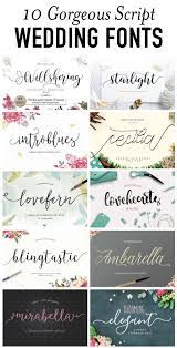10 Beautiful Script Wedding Fonts From Creative Market Wedding Invitation Fonts Wedding Fonts Fancy Fonts