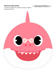 Go underwater with the shark family with this coloring page set for the super fun baby shark video. Baby Shark Party Free Printable Masks Oh My Baby Baby Shark Shark Party Baby Mermaid