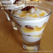 Verrine De Poire A La Mousse De Mascarpone Et Salidou La Cuisine De Circee Mousse Mascarpone Verrine De Poire Salidou