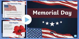You probably have a lot of the materials listed below so go create a masterpiece in your classroom! Memorial Day Informational Powerpoint