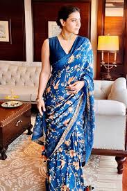 5 Sarees Kajol Devgan Wore For The Tanhaji Promotions That Are Drool Worthy Hauterfly Saree Look Indian Sari Dress Saree Trends