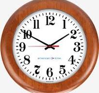 15'' Atomic Wall Clock W/Battery Booster (Light Oak Wood, Dial 05)