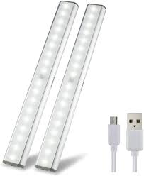 Amazon Com Under Cabinet Lights Closet Lights Motion Sensor 18 Leds Usb Rechargeable Wireless Under Cabinet Lighting Magnetic Stick On Anywhere Led Night Lights For Closet Drawer Cupboard White Light 2 Pack Home Kitchen