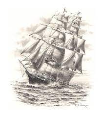 Beautiful Drawing This Would Be An Amazing Tattoo Make More Pirate Ship Like Ship Drawing Ship Sketch Sailing Ships