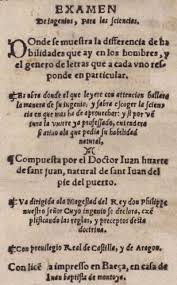 Juan Huarte De San Juan 1529 1588