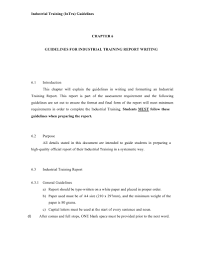 Noraniza binti ahmad daud bachelor of science (hons) major in chemistry. Industrial Training Report Guideline Abstract Summary Thesis