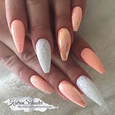 These peach and golden nail designs came out better than expected. 43 Crazy Gorgeous Nail Ideas For Coffin Shaped Nails Page 2 Of 4 Stayglam Coffin Shape Nails Peach Nails Gorgeous Nails