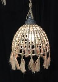 Fringe chandelier, macrame lamp shade, macrame chandelier, bohemian lamp shade, bohemian decor, tassel. Vintage 60s 70s Macrame Hanging Light Boho Mid Century Swag Lamp Handmade Works Ebay