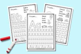 Pronunciation guide for the letters; Free Printable Spanish Alphabet Tracing Worksheets The Artisan Life