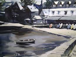 Le Cafe Du Port Sainte Marine Brittany Marine Brittany Down The River