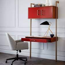 Linden Mid Century Wall Desk Wall Desk Home Office Furniture Furniture