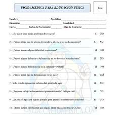 Ficha Medica Educacion Fisica A Continuacion Expongo Lo Que Viene En El Documento Que Teneis Para Descargar Debajo E Parole Meet The Teacher School Activities