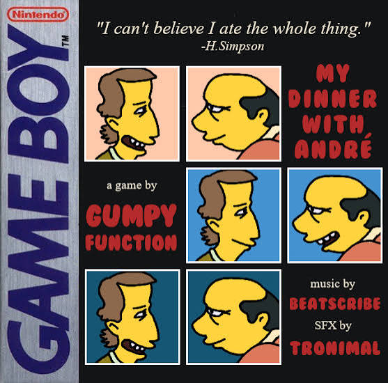 My Dinner with André' is OUT NOW for Game Boy and Analogue Pocket! - My  Dinner with André by Gumpy Function