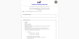 Memastikan negara mempunyai modal insan yang terlatih, cekap, mampu berdaya saing sebagai peneraju negara pada masa hadapan. Tm Career Sl1m Tm Engineering It Intake 28 2 2018 Kerja Kosong Kerajaan