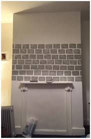 Like i said, my design was based on a white brick look so i researched options for the fireplace. Diy How To Paint A Faux Brick Fireplace Project Idea Isavea2z Com