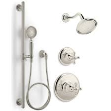 It relies on sensors for this. Kohler Kss Artifacts 3 Rths Sn Polished Nickel Artifacts Pressure Balanced Shower System With Shower Head Hand Shower Valve Trim And Shower Arm Faucet Com