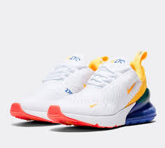 Nike Womens Air Max 270 Trainer White Laser Orange Footasylum Adidas Shoes Women Nike Nike Air Max For Women