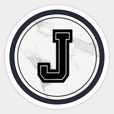 Capital Letter J Sticker Teepublic Sticker Letter Initial Monogram Hydroflask Laptop Skateboard College Unive Happy Stickers Letter J Print Stickers