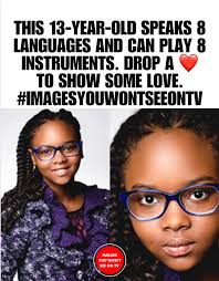 🌟 Meet Mabou Loiseau: The 13-Year-Old Prodigy Redefining Genius! 🌟 At  just 13 years old , Mabou Loiseau is already a master of 8 languages and 8  musical instruments —proving that talent