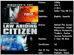 I saw this movie in. Law Abiding Citizen Blu Ray Review Good Film Guide