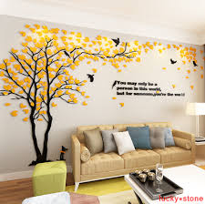 Happy Tree Mural 3d Diy Tv Sofa Living Room Bedroom Background Wall Stickers Wall Painting Living Room Tree Wall Painting Wall Stickers Living Room