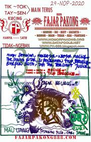 Pengeluaran Pk 888 Fajar Pakong 888 Hari Ini 2020