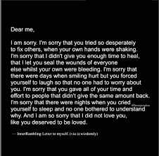 Dear crush, a simple hifrom you makes my day complete. Dear Me I M Sorry Thoughts Quotes Healing Coach Dear Me