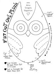 Eulen basteln vorlage eulen vorlagen schultüte basteln stoff eulen eulen nähen eulen muster papier basteln ideen. Pattern Template For Owl Plush Owl Patterns Owl Templates Felt Owls