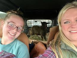 Welcoming 🍁Maple🍁 to the Penny Lane family😍 She's a beautiful little  registered chocolate myotonic (fainting) girl😍 She settled right in and is  the sweetest little thing. She'll meet her little herd tomorrow