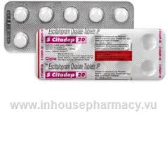 Includes dosages for depression and generalized anxiety disorder; S Citadep 20mg Escitalopram Inhousepharmacy Vu