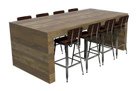 Communal Bar Table Handcrafted Available In Many Finishes Optional Power Outlets 42 Height Bar Table Pub Table Sets Patio Bar Set