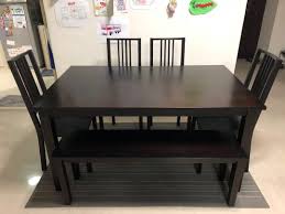 Dining Table Set For Sale 4 X Chairs 1 Bench Furniture Tables Chairs On Carousell