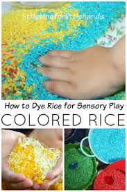 How To Dye Rice For Sensory Play Sensory Play Sensory Play Recipes Sensory Bins