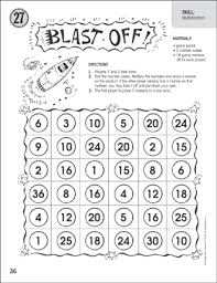 Welcome to the math salamanders math games worksheets page. Blast Off Multiplication One Page Math Game Printable Game Boards Skills Sheets