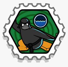 Card jitsu snow on club penguin rewritten? Water Ninja Stamp Club Penguin Cart Surfer Hd Png Download Transparent Png Image Pngitem