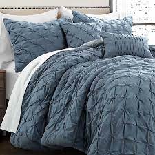 Bolder blues such as aqua, turquoise and cobalt have a fun, youthful vibrancy and work well in modern bedrooms. Stormy Blue Ravello 5 Pc King Comforter Set Kirklands
