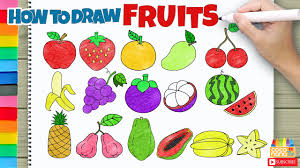 Maybe you would like to learn more about one of these? Fruits Buah Buahan Complete Edition How To Draw And Color For Kids Coconanatv Youtube