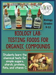 Biochemistry Tests For Food Macromolecules Lipid Answers Biochemistry Lab Testing For Organic Compounds In Foods Biology Labs Biology Lessons Biology Classroom