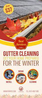 Gutter Cleaning Services Signage Banner Roll Up Template Cleaning Gutters Cleaning Service Gutter