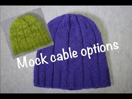 Free knit and crochet hat patterns for all ages and styles, we even have those popular animal hat patterns! Mock Cable Hat Pattern And Surprise Gift Knitting Casual Friday 2 45 Youtube